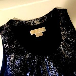 MK black and silver tank top